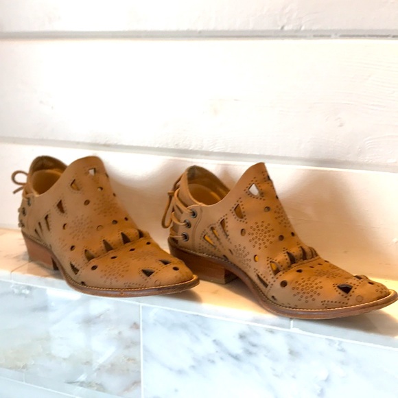 Anthropologie Musse & Cloud Anisse Brown Leather Ankle Boot 6 … - Picture 6 of 10